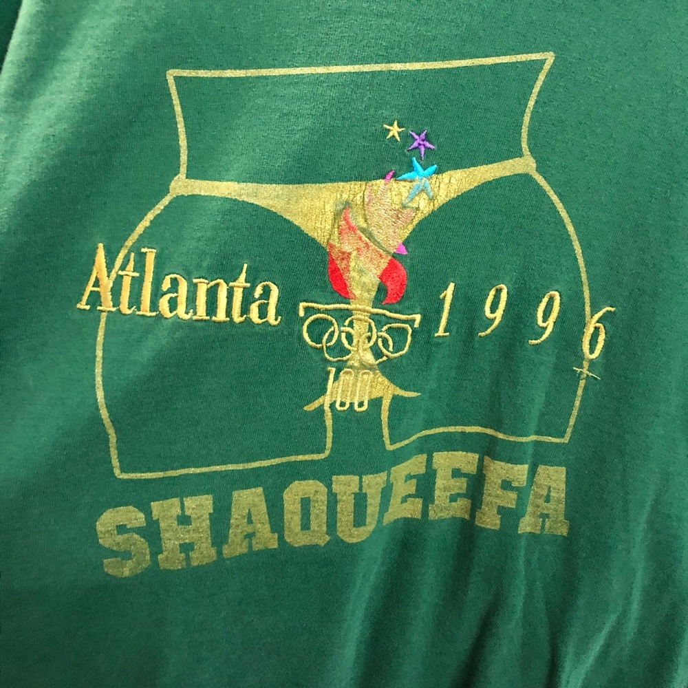 1996 Atlanta Olympics/SHAQUEEFA one off t-shirt